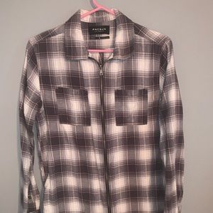MENS Pacsun Southwestern Inspired Zip-Up Flannel